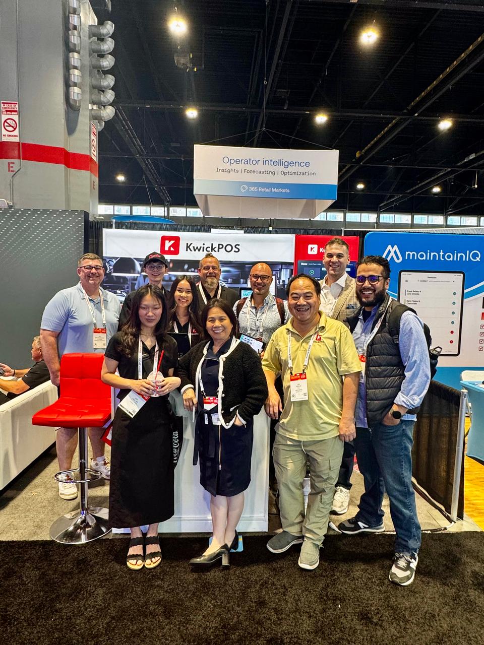 KwickPOS team and industry partners gathered at the NRA Show 2026 booth