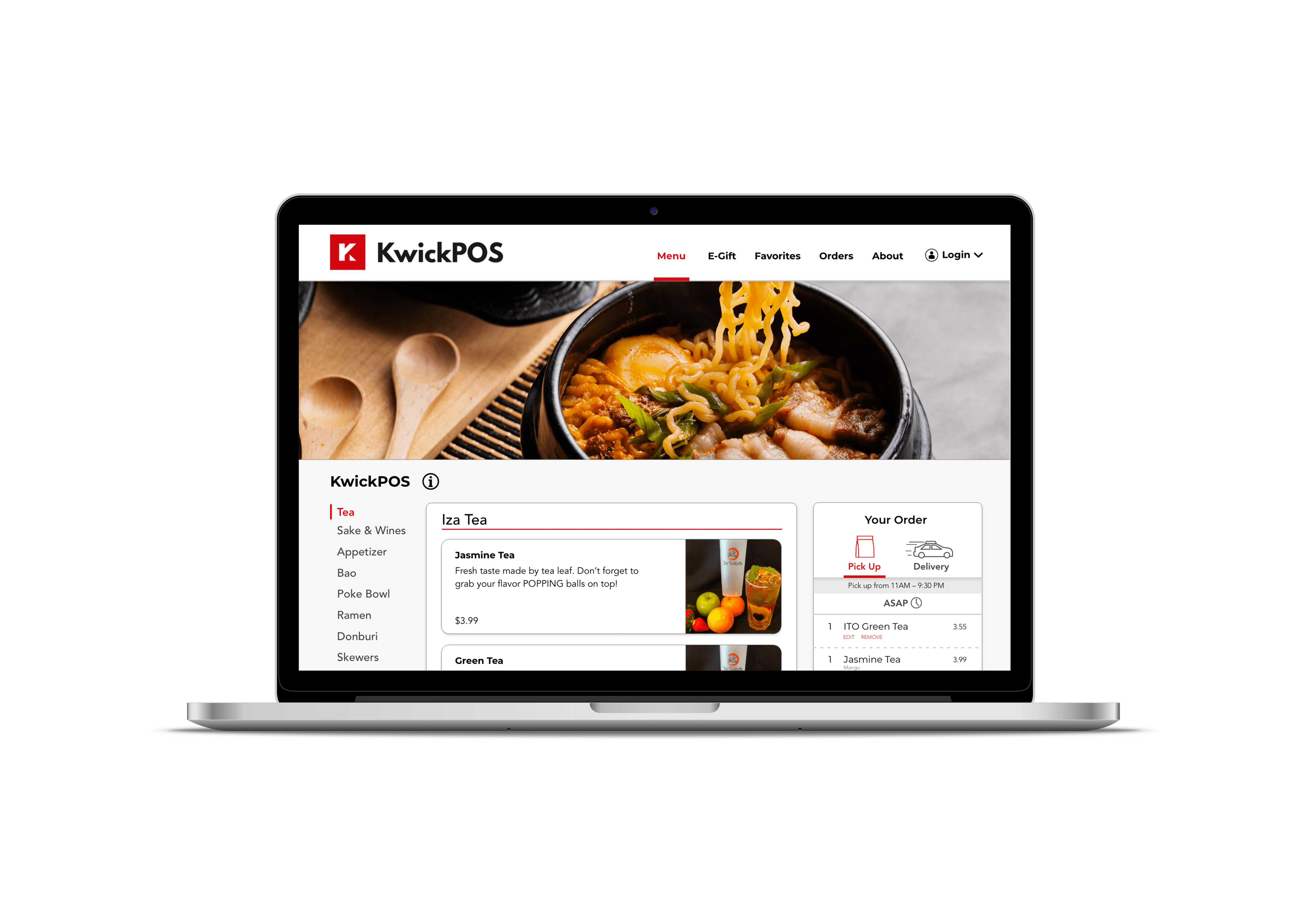 KwickPOS在线点餐