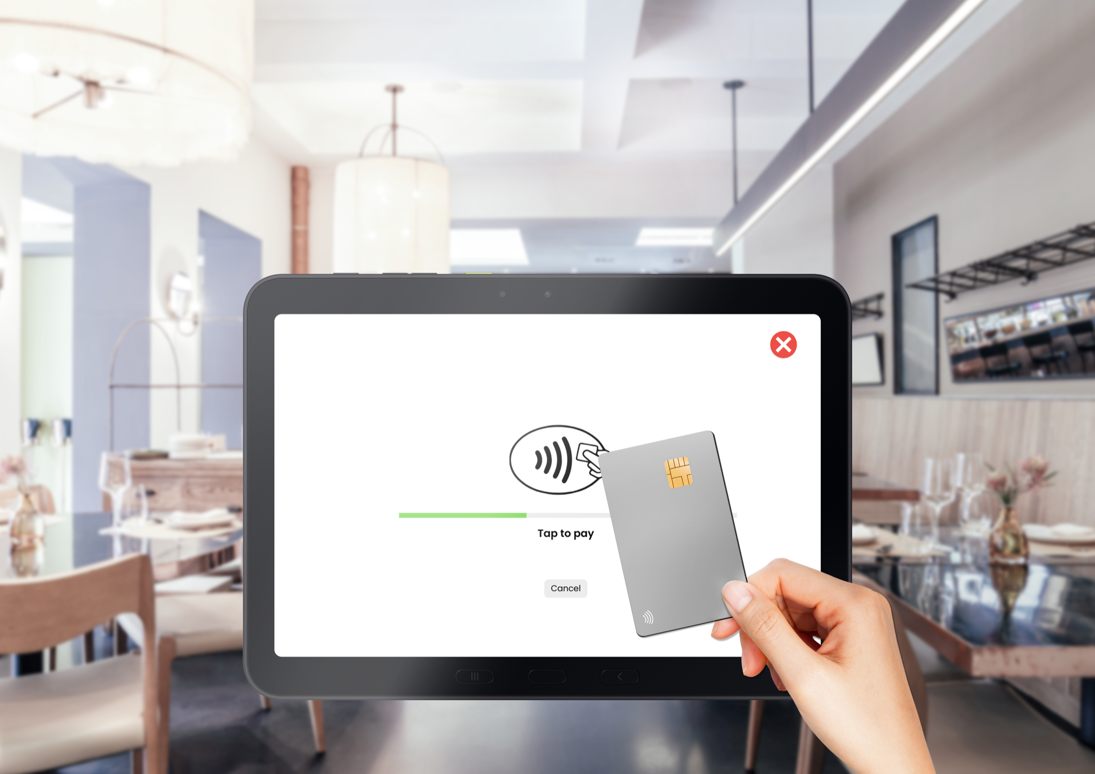 Samsung Galaxy Tab Active5 Pro accepting NFC tap-to-pay