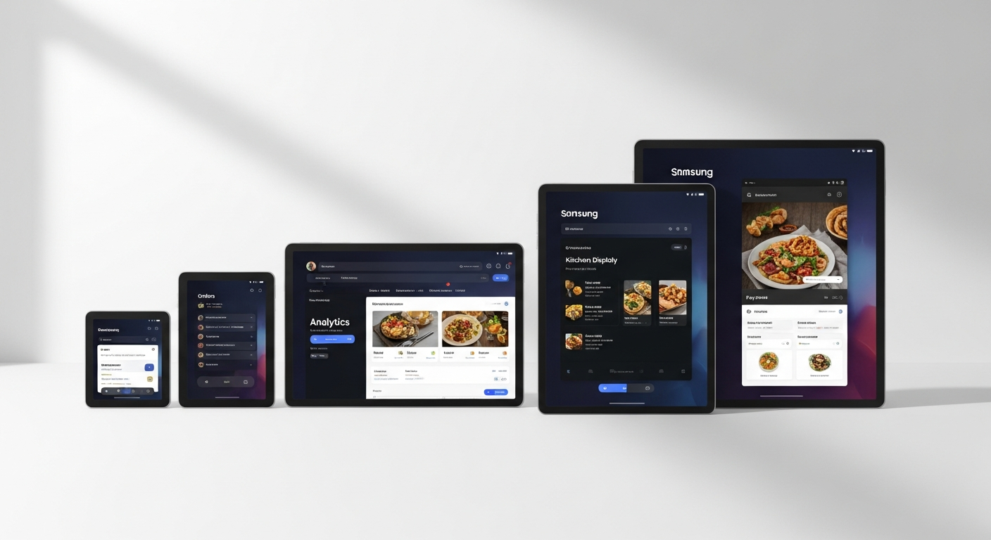Samsung Galaxy Tab Active fleet managed with Samsung Knox for restaurant POS security