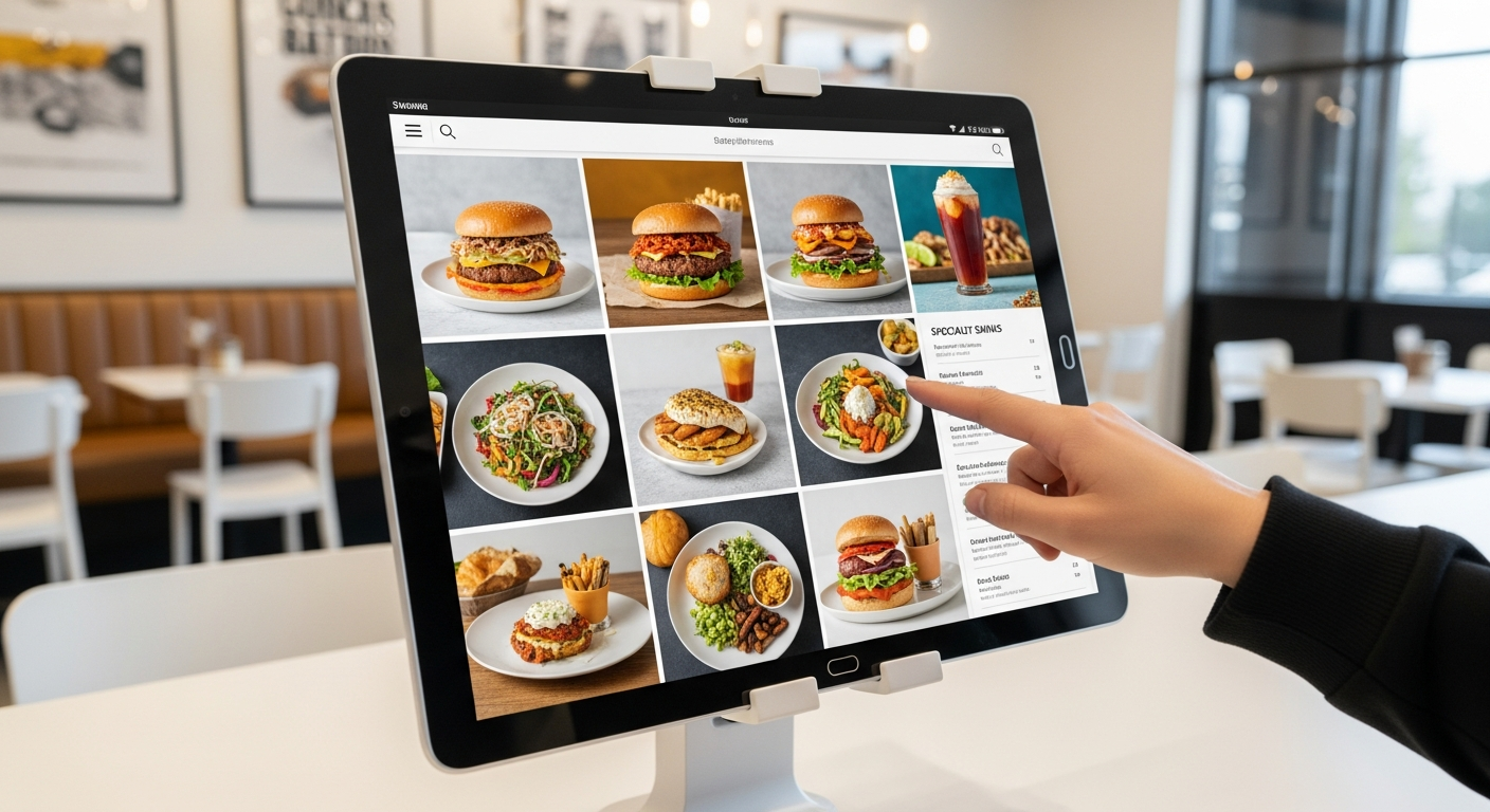Samsung Galaxy Tab Active rugged tablet in restaurant environment, MIL-STD-810H rated